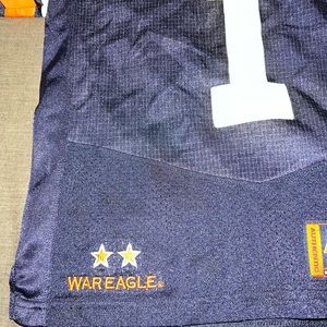 Under Armour Auburn Tigers Jersey Youth S Small #1 War Eagle Heatgear Short Sl